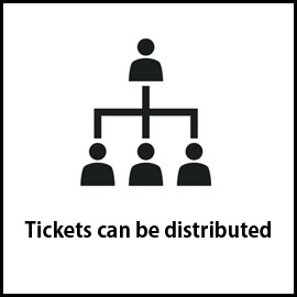 Tickets can be distributed