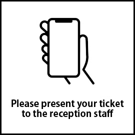 Please present your digital ticket at reception